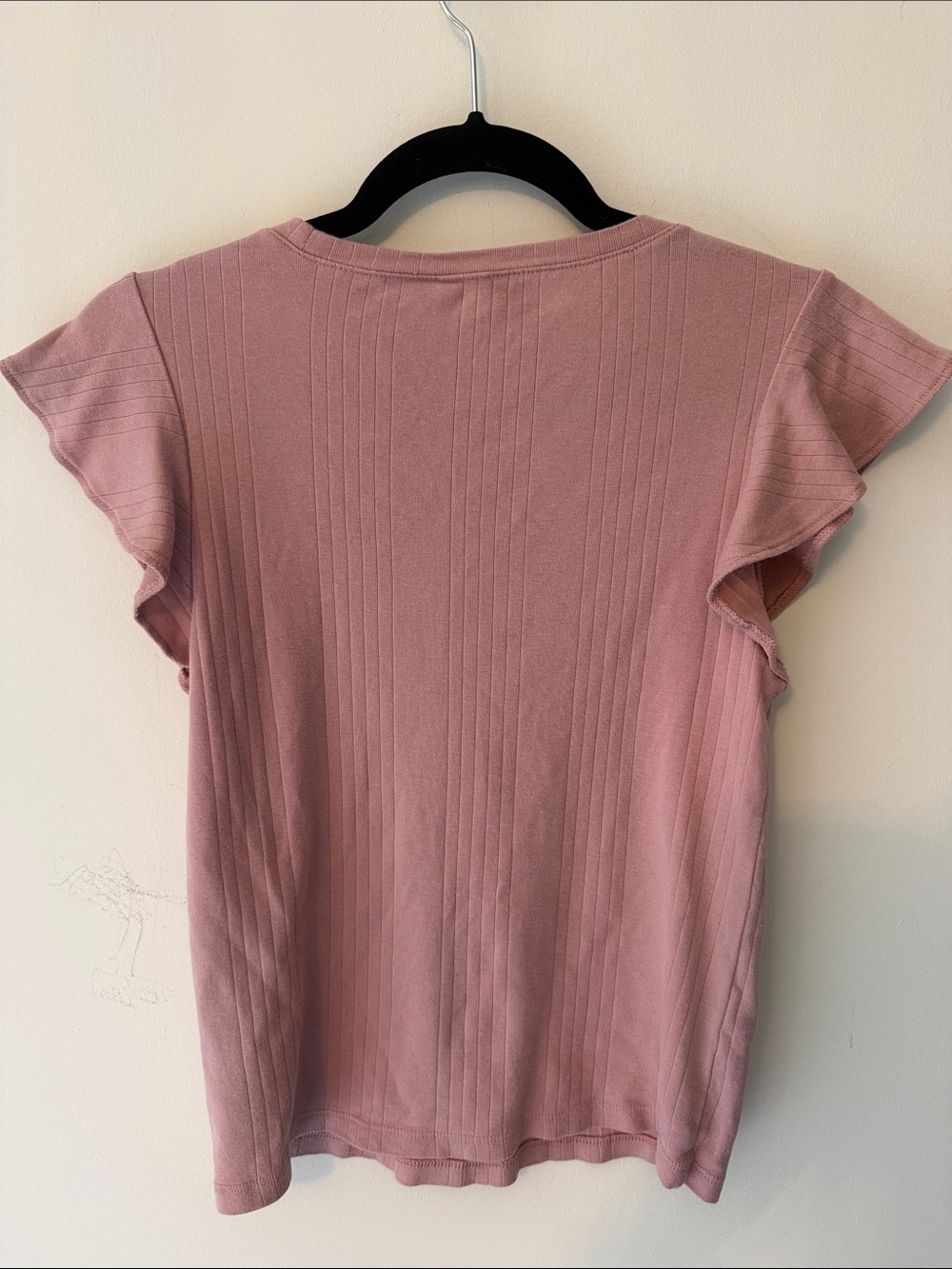 Gap Flutter Sleeve Ribbed Top - Picture 4 of 4